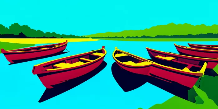 Moored Rowboats