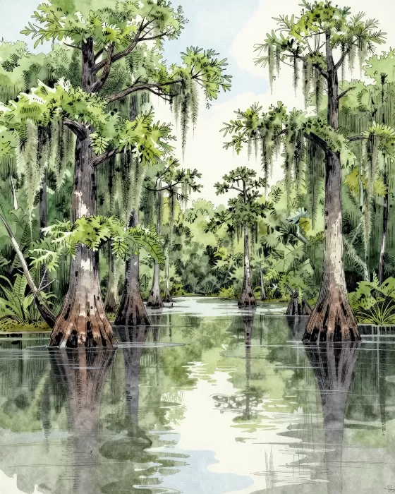 Swamp Reflections