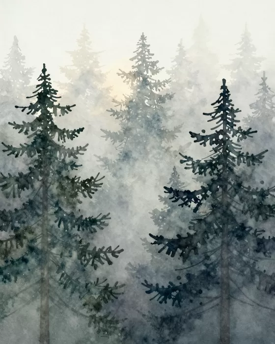 Foggy Firs