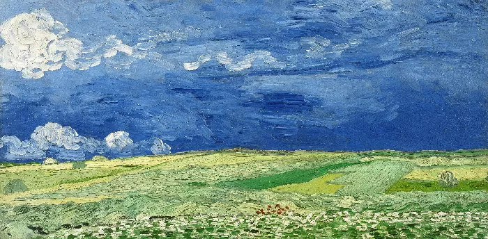 Van Goghs Wheatfield under Thunderclouds