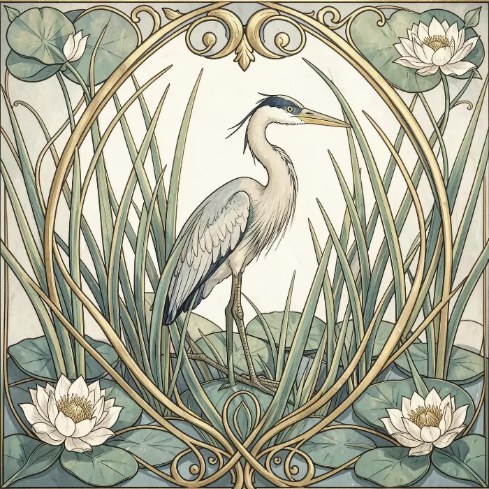 Gilded Heron
