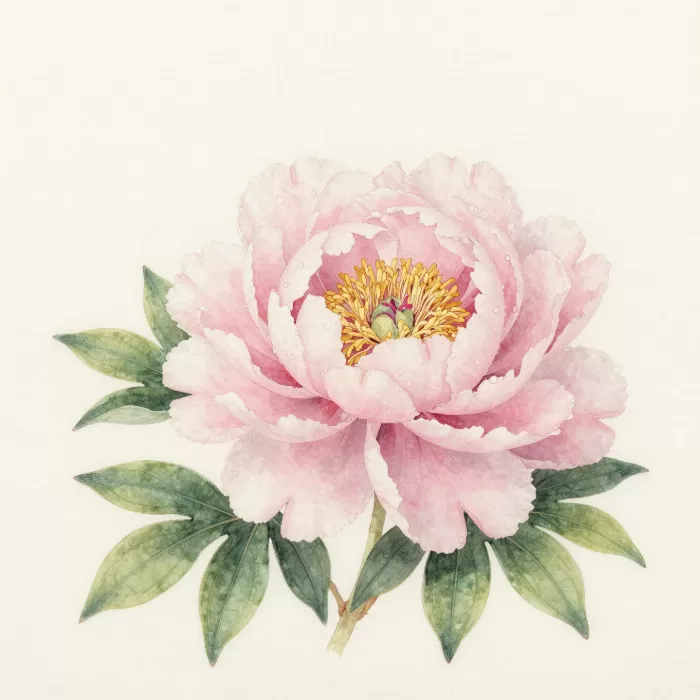 Dewy Peony