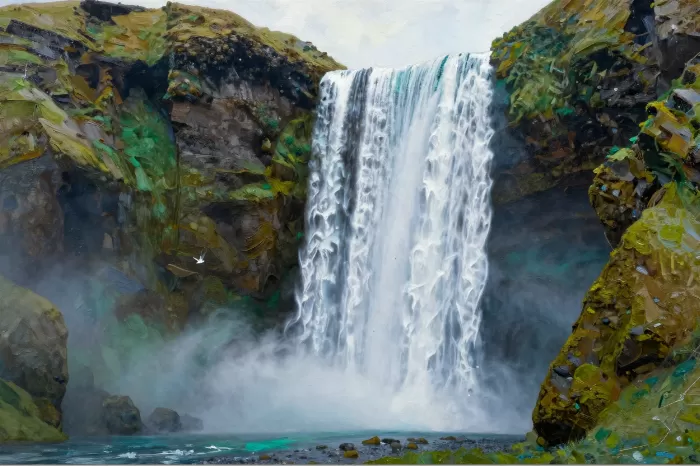 Skógafoss Falls