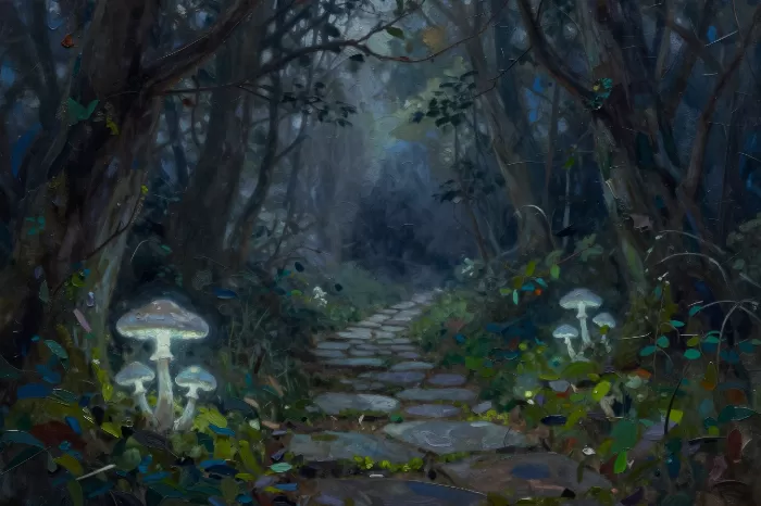 Ghostly Mushrooms