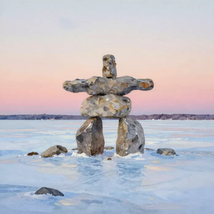 Dusk Inuksuk