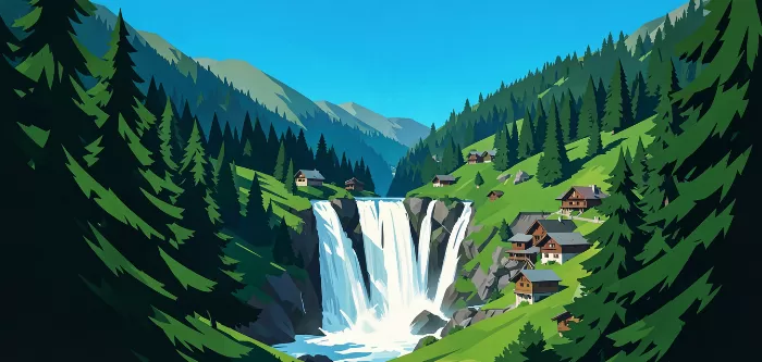 Lauterbrunnen Cascade