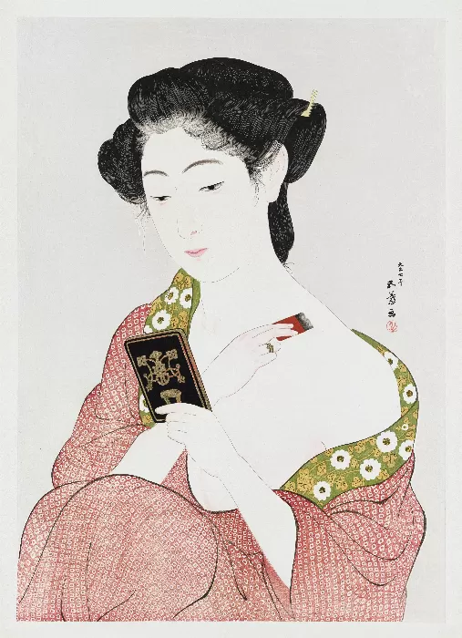 Woman Applying Powder