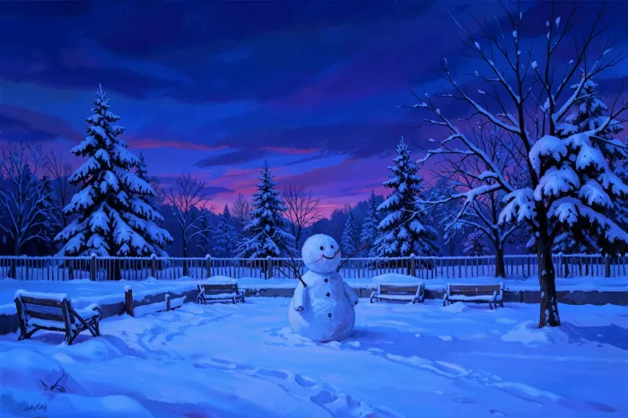 Twilight Snowman