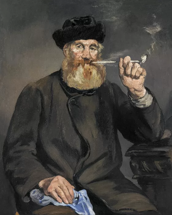 The Smoker 1866 painting in high resolution by Edouard Manet