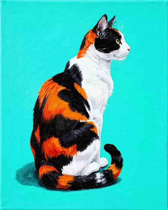 Teal Calico