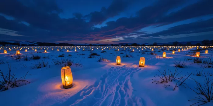 Snowy Lanterns