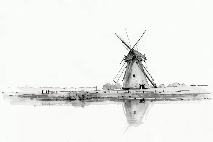 Windmill Dawn