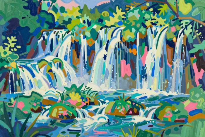 Fauvist Waterfalls