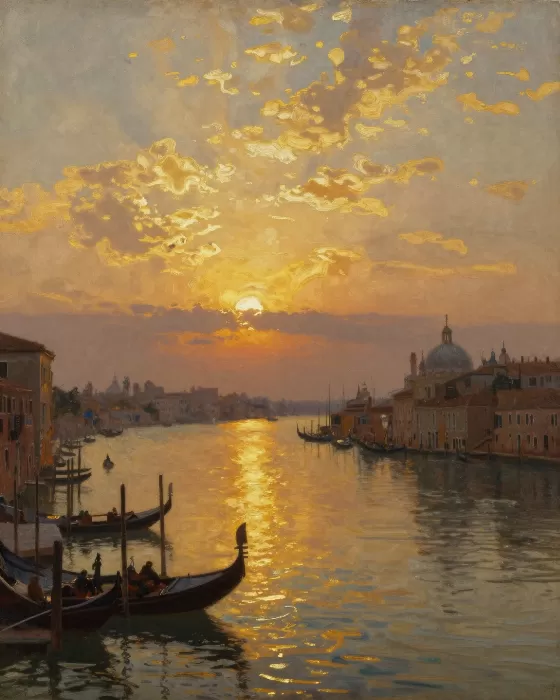 Sunset Gondolas