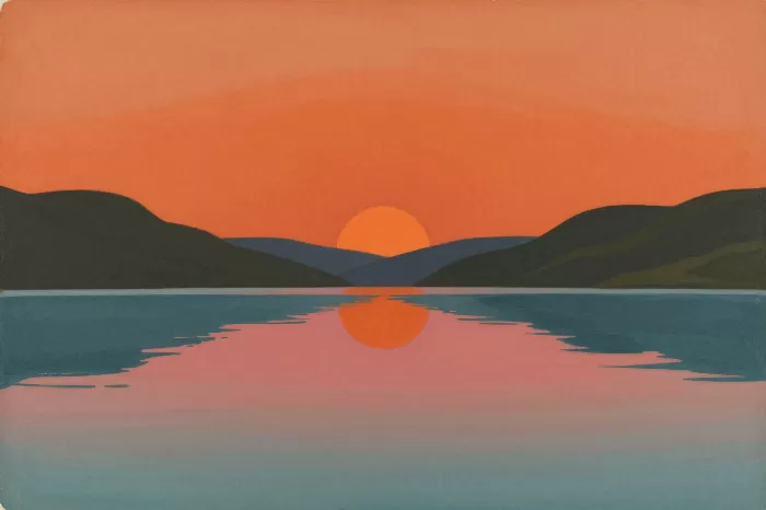 Sunset Loch