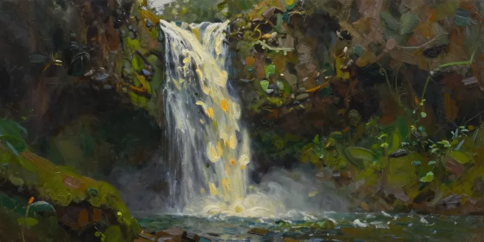 Sunlit Falls
