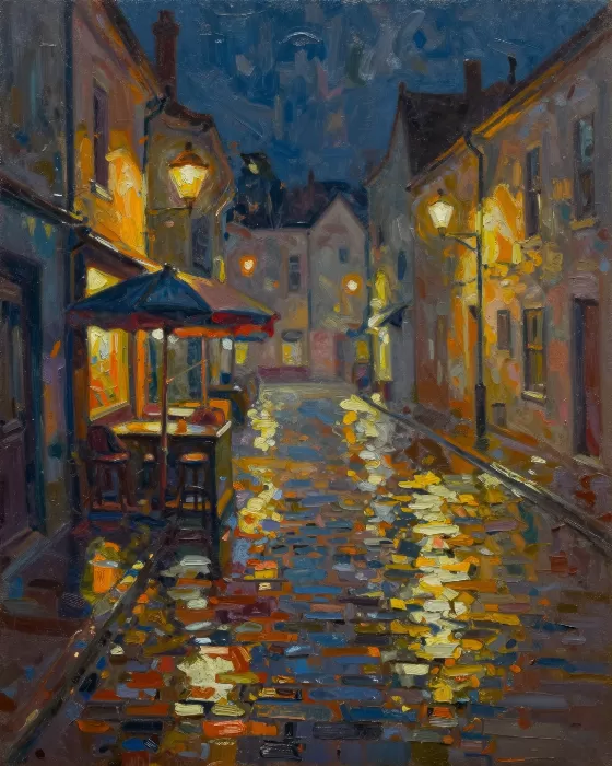 Lamp Lit Lane