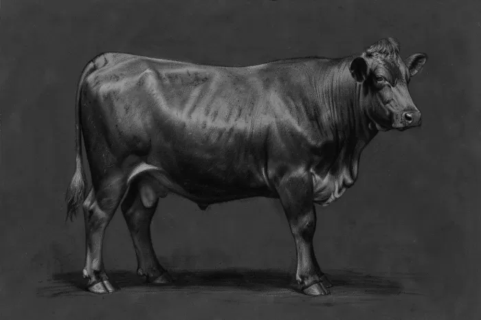 Charcoal Cow