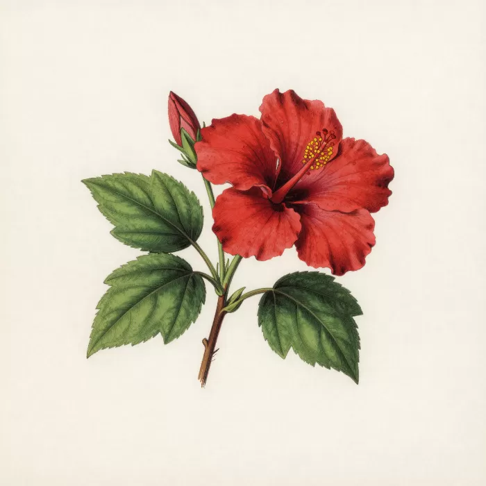 Crimson Hibiscus