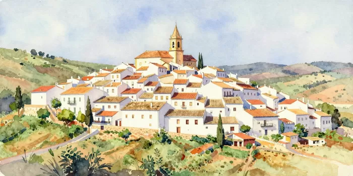 Limewashed Village