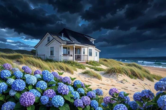 Stormy Hydrangeas