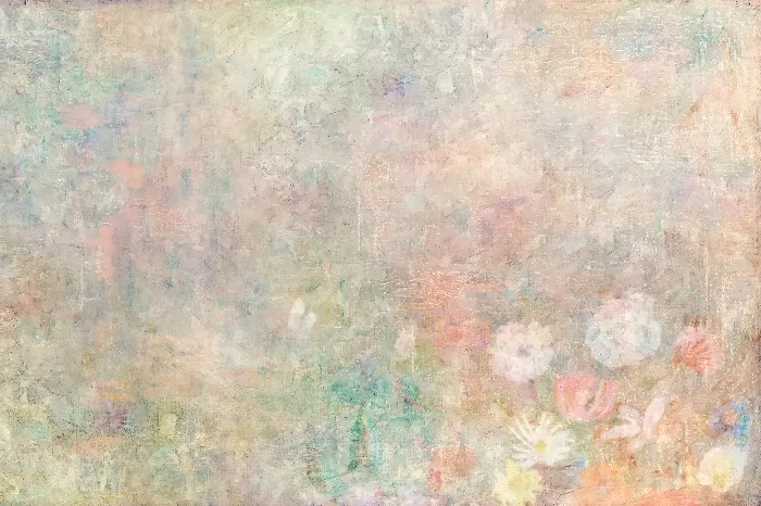 Colorful floral wall textured