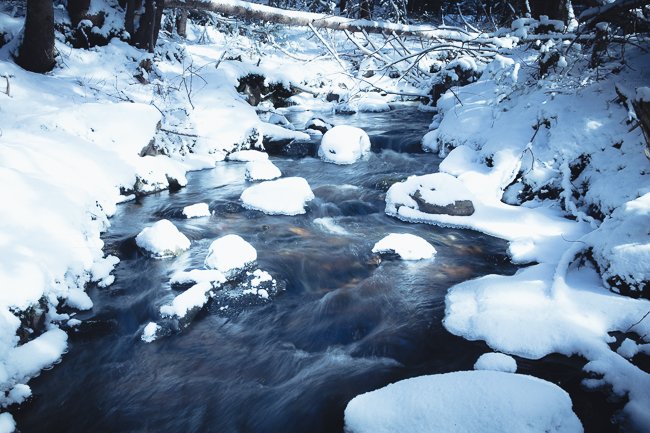 Winter River 2 - Newfoundland art print