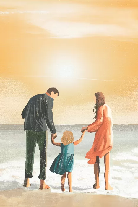 Family beach vacation