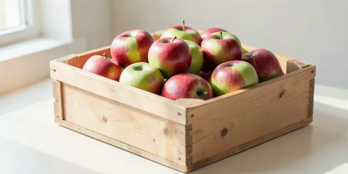 Crated Apples