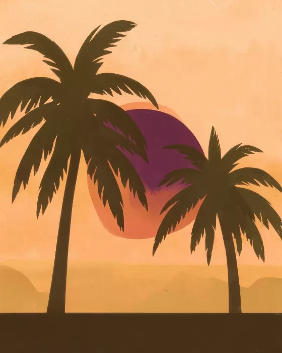 Dusk Palms