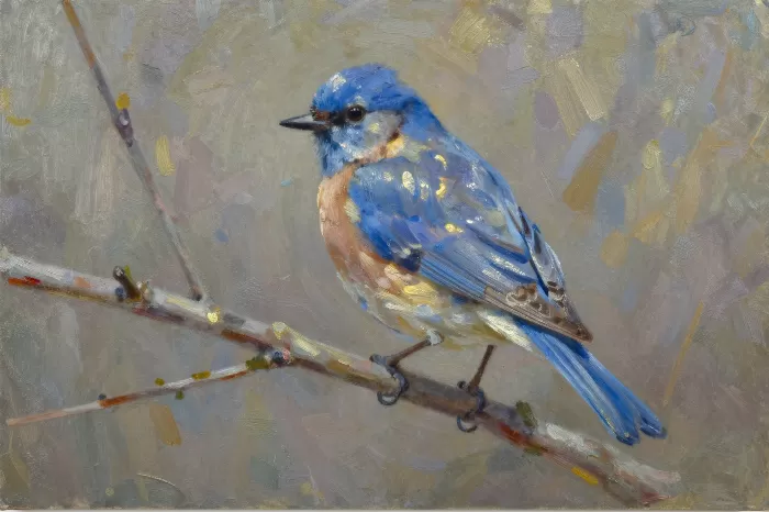 Sunlit Bluebird