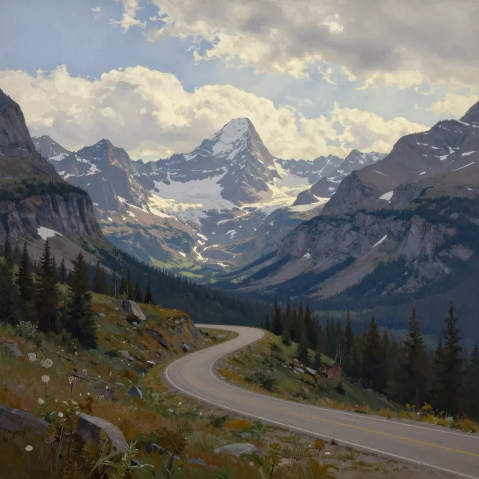 Sunlit Peaks