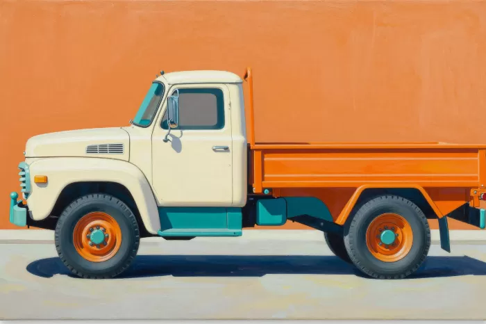Vintage Truck in Turquoise
