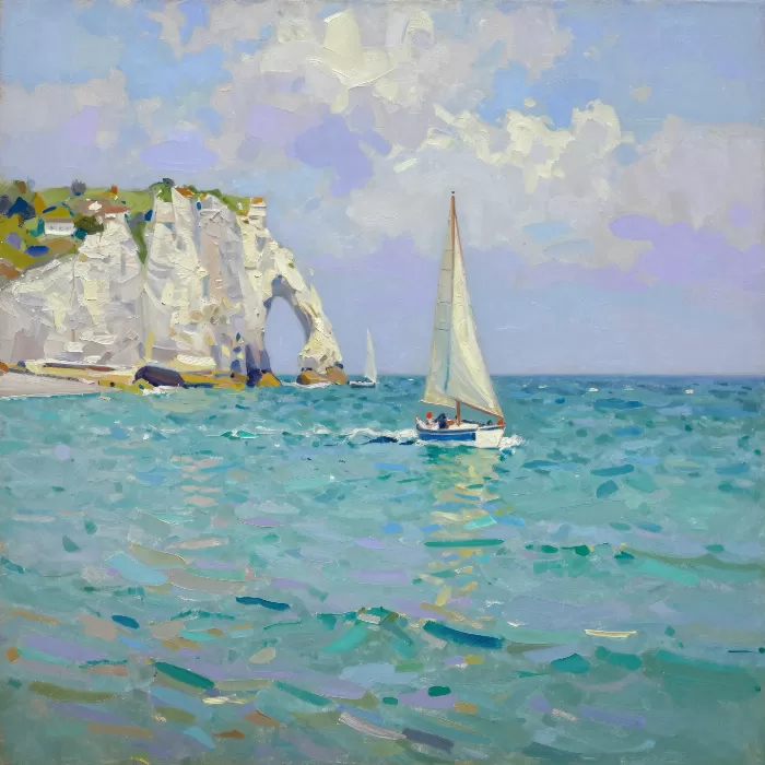 Chalk Sailboats