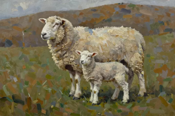 Ewe And Lamb