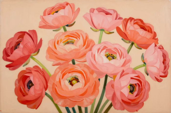Ranunculus Closeup