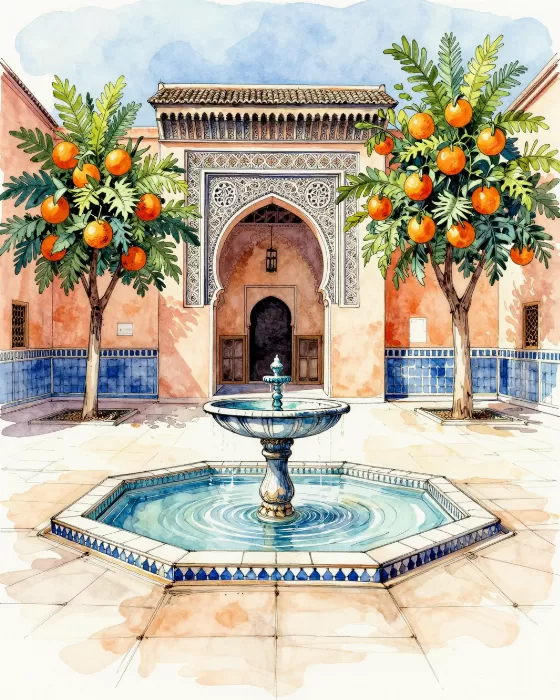 Orange Courtyard
