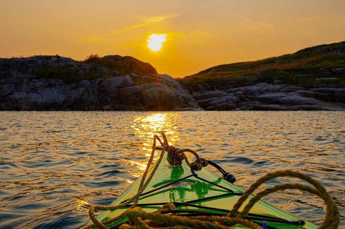 Kayak Sunset - Newfoundland art print