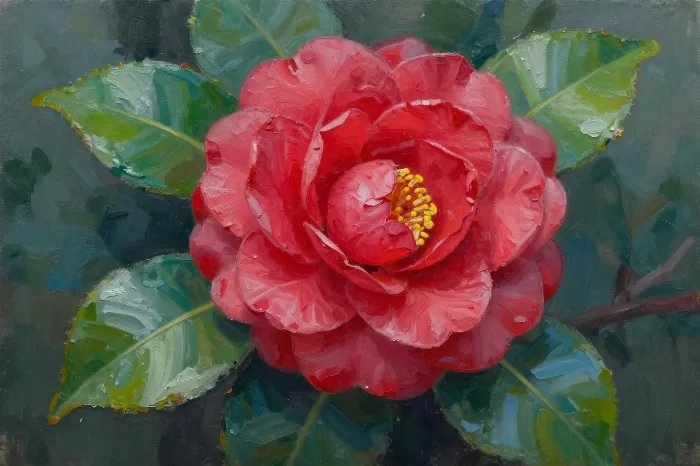 Crimson Camellia