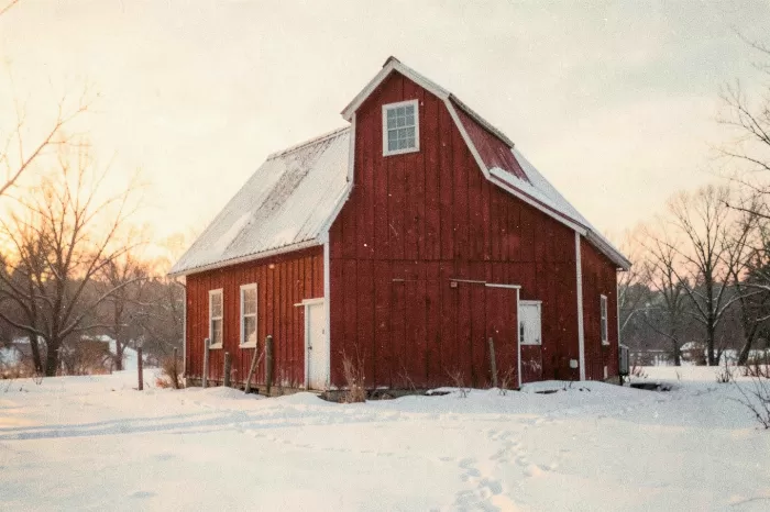 Snowy Farmhouse