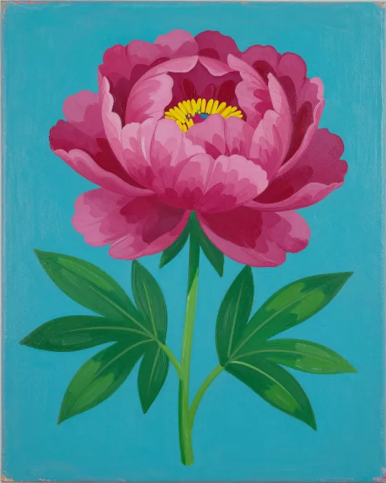 Turquoise Peony