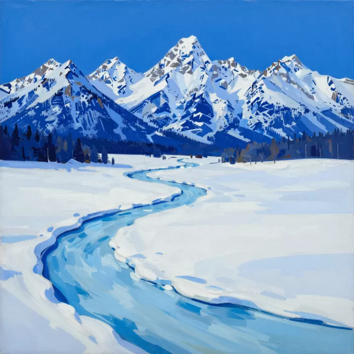 Frozen Tetons