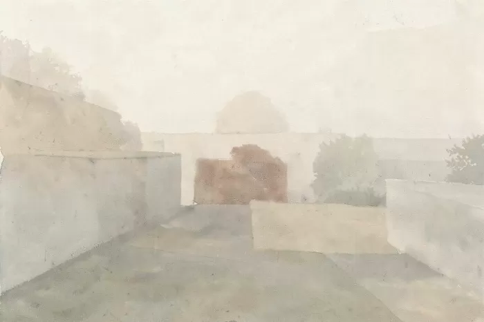 Misty Courtyard