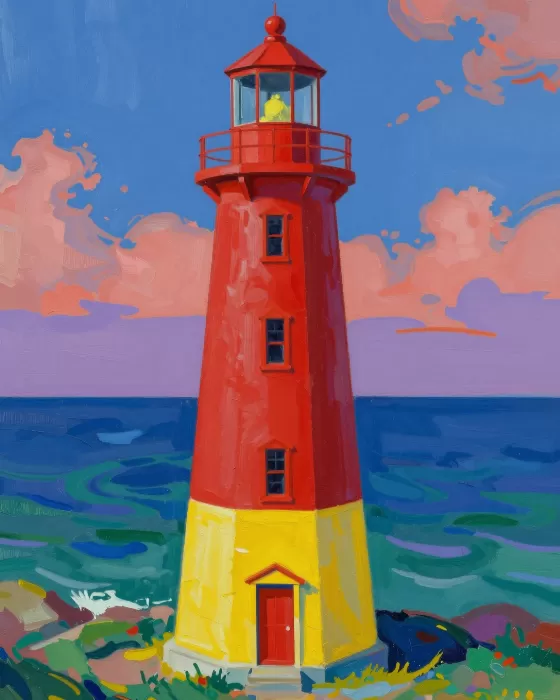 Fauvist Lighthouse