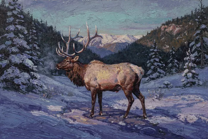 Snowbound Elk