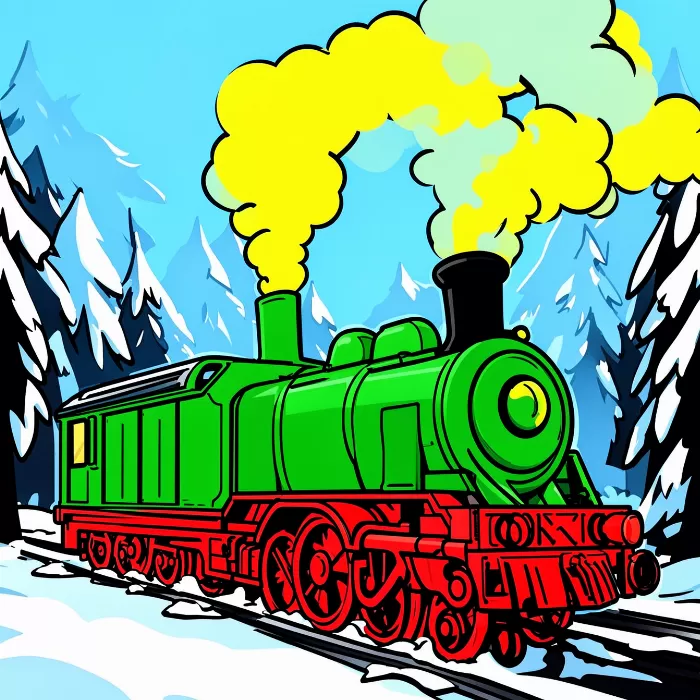 Snowy Locomotive