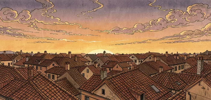 Sunset Chimneys