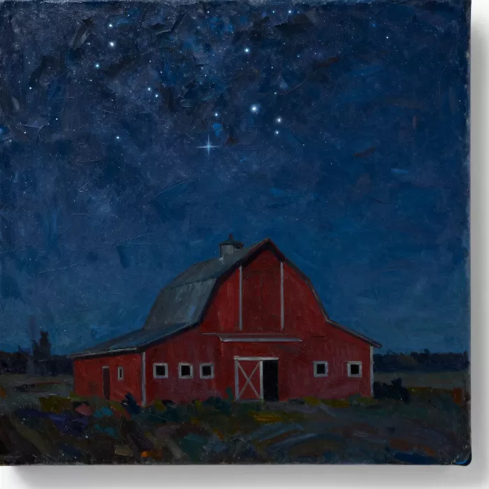 Moonlit Barn