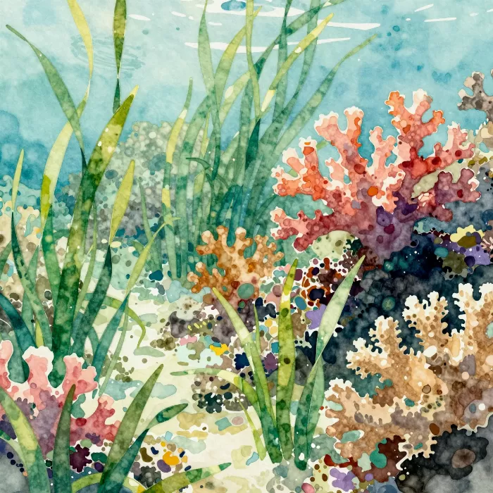 Turquoise Grasses