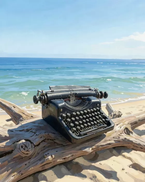Driftwood Typewriter